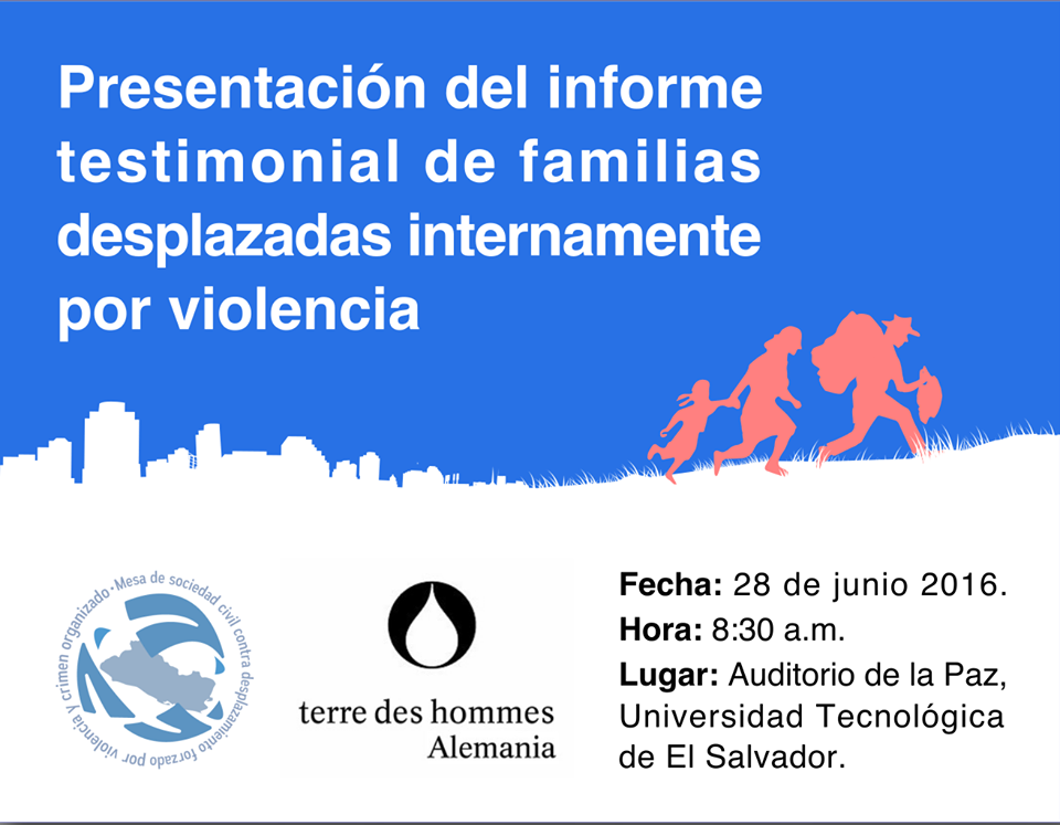 Ivitación a la presentación del informe de las familias desplazadas